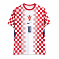 Modric-10 Croatia 2024 Home Half Sleeve Jersey