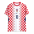 Modric-10 Croatia 2024 Home Half Sleeve Jersey