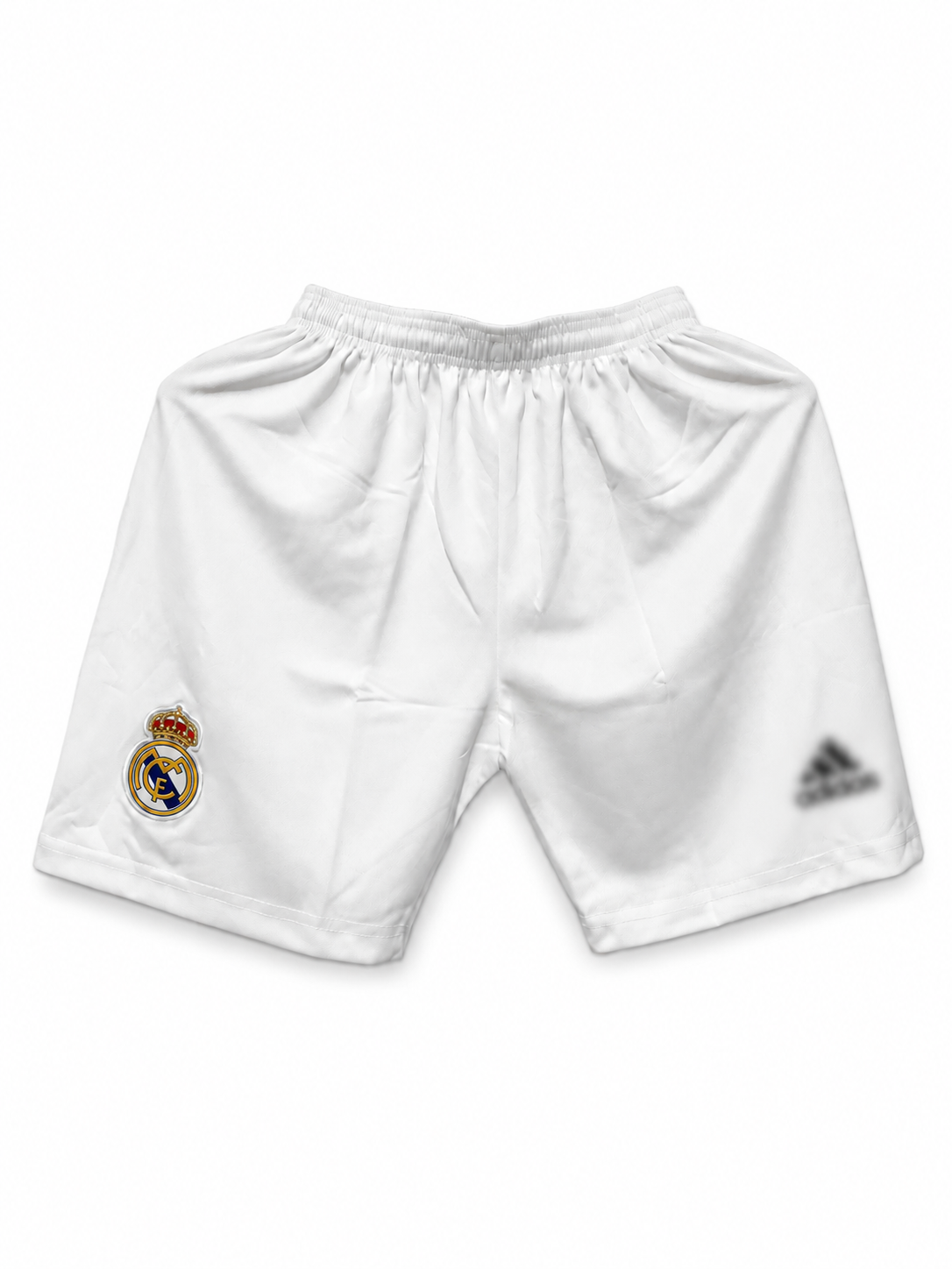 Real Madrid White Football Shorts Embroidery