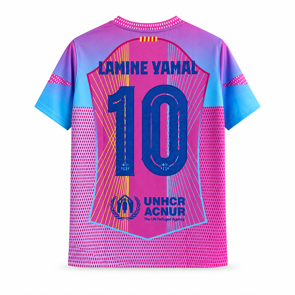 Lamine Yamal-10 Barcelona Special Edition Half Sleeve Jersey