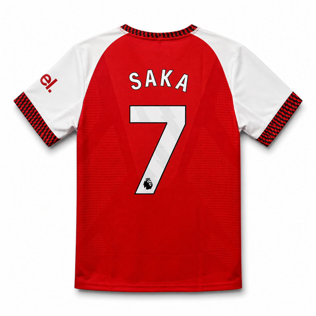 Saka -7 Arsenal Home Jersey Embroidery