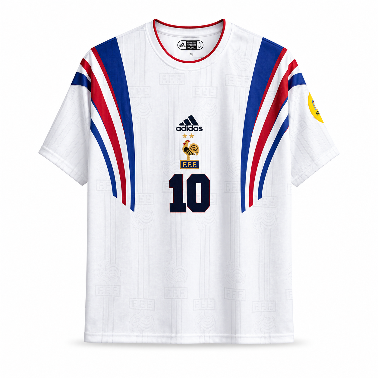 Zidane-10 France 1996/97 Five Sleeve Jersey
