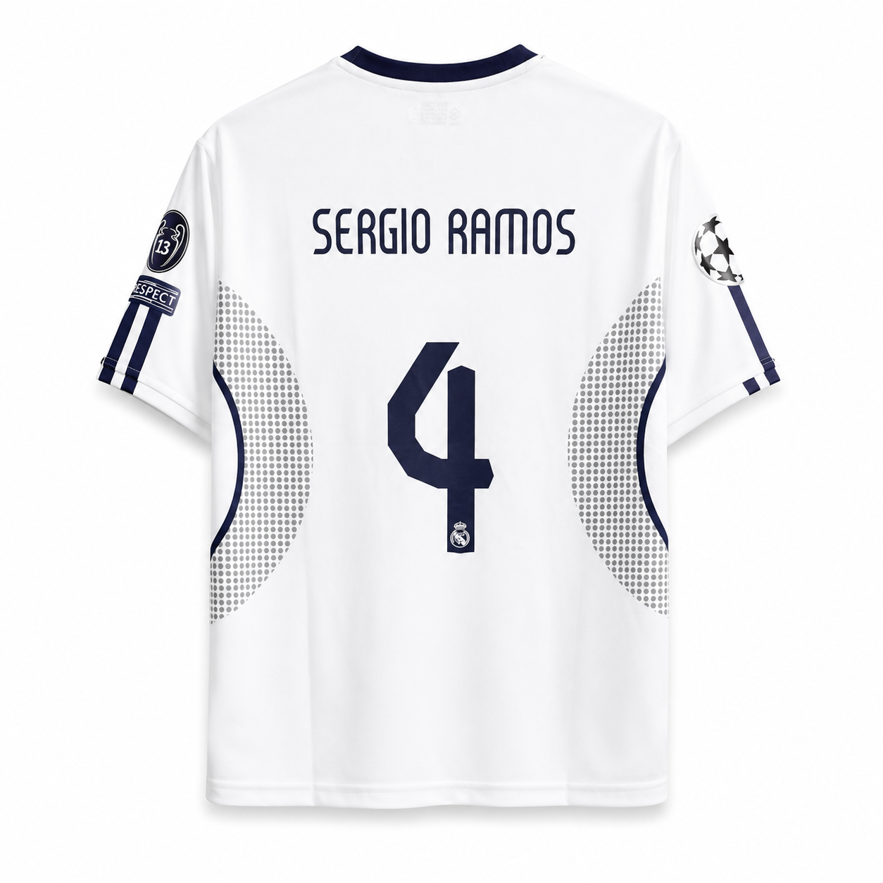 Ramos-04 Real Madrid 2007/08 Retro Five Sleeve Jersey
