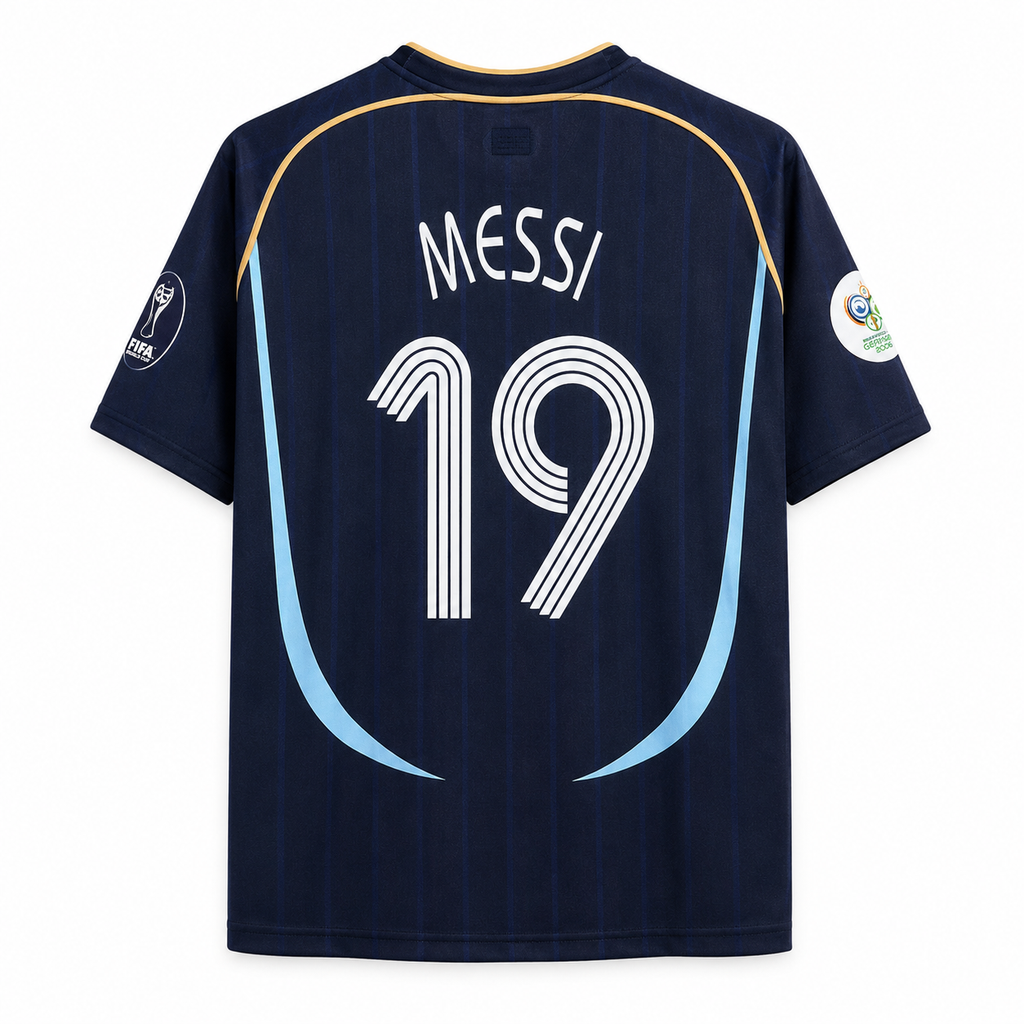 Messi-19 Argentina 2006/07 Five Sleeve Jersey