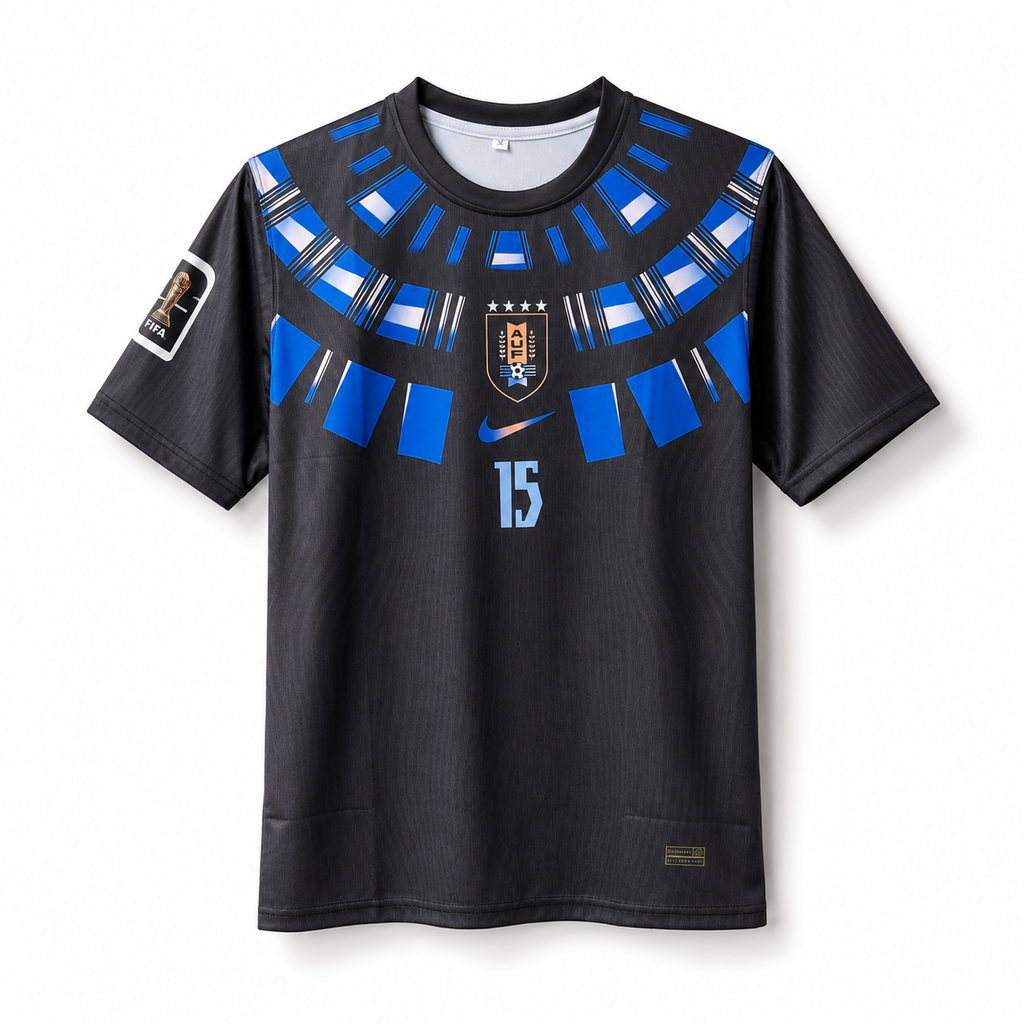 Valverde -15 Uruguay World Cup 2026 Half sleev