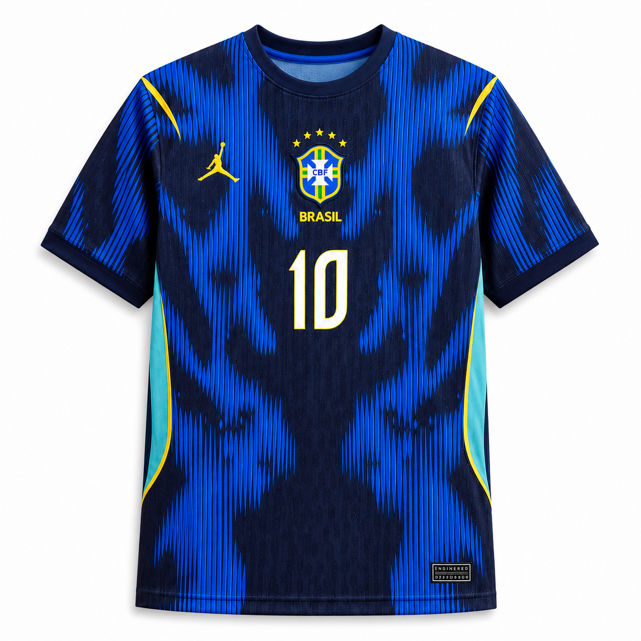 Neymar-10 Brazil World Cup 2026 Away Embroidery Logos