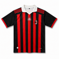 AC Milan Ronaldinho #80 Retro Football Jersey – Black & Red Classic Soccer Shirt Embroidery