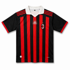 AC Milan Ronaldinho #80 Retro Football Jersey – Black & Red Classic Soccer Shirt Embroidery