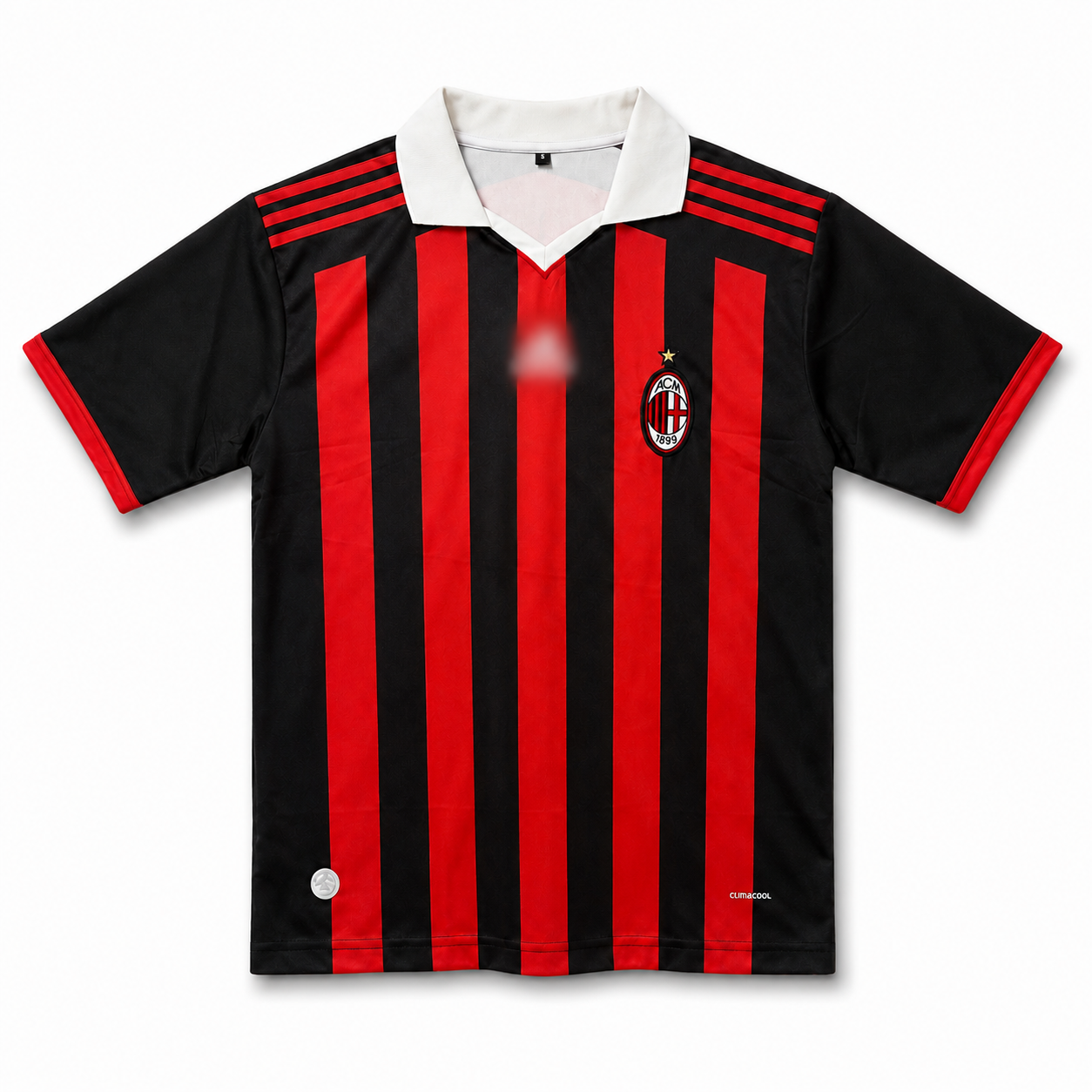 AC Milan Ronaldinho #80 Retro Football Jersey – Black & Red Classic Soccer Shirt Embroidery