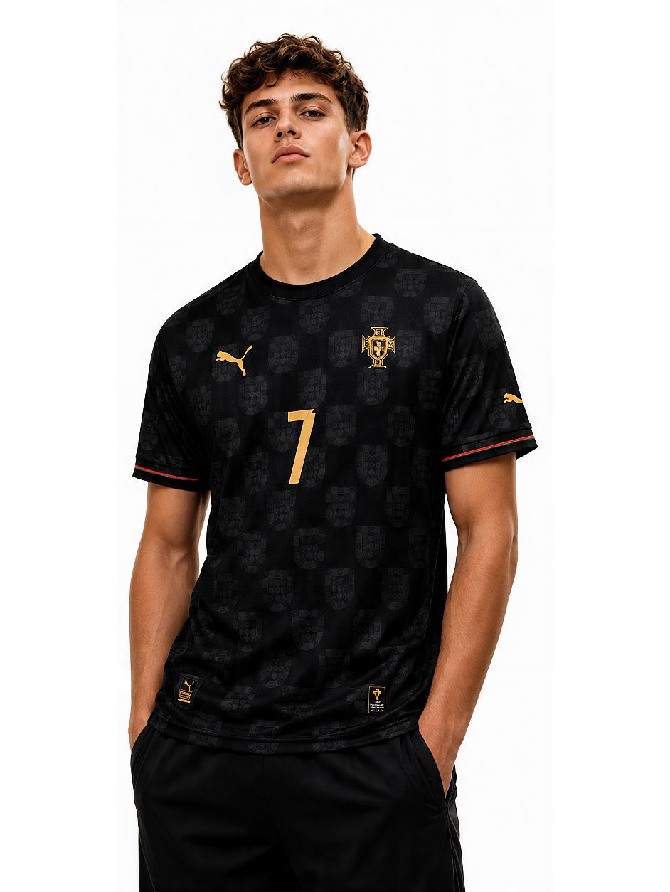 Ronaldo-7 Portugal Away Black Jersey 2026World cup