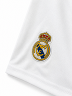 Real Madrid White Football Shorts Embroidery