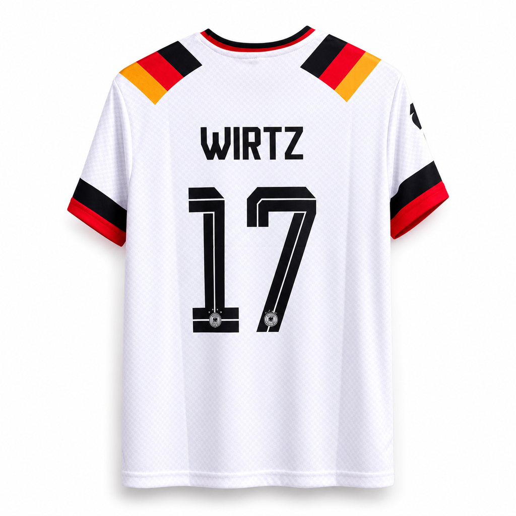 Wirtz-17 Germany 2026 World Cup Home Half Sleeve Jersey