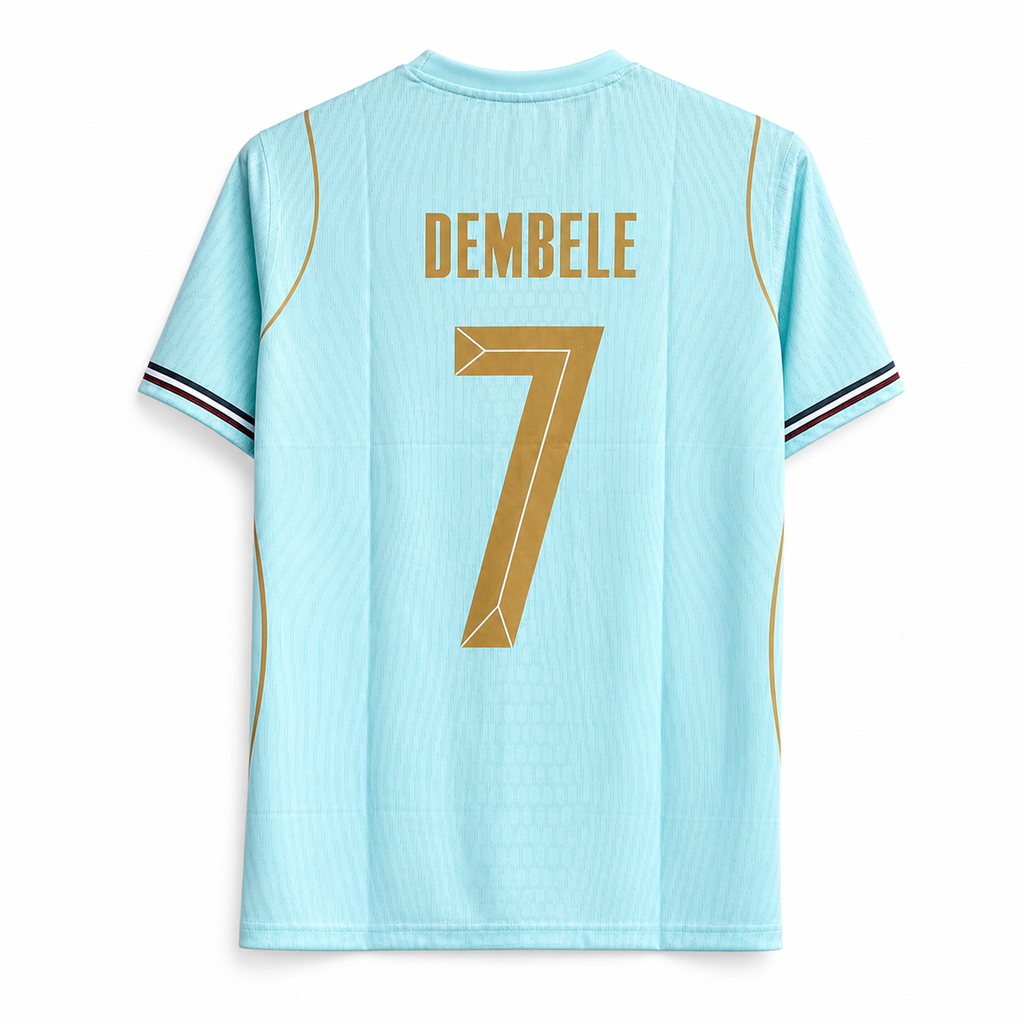 Dembele-07 France 2024 Away Half Sleeve Jersey