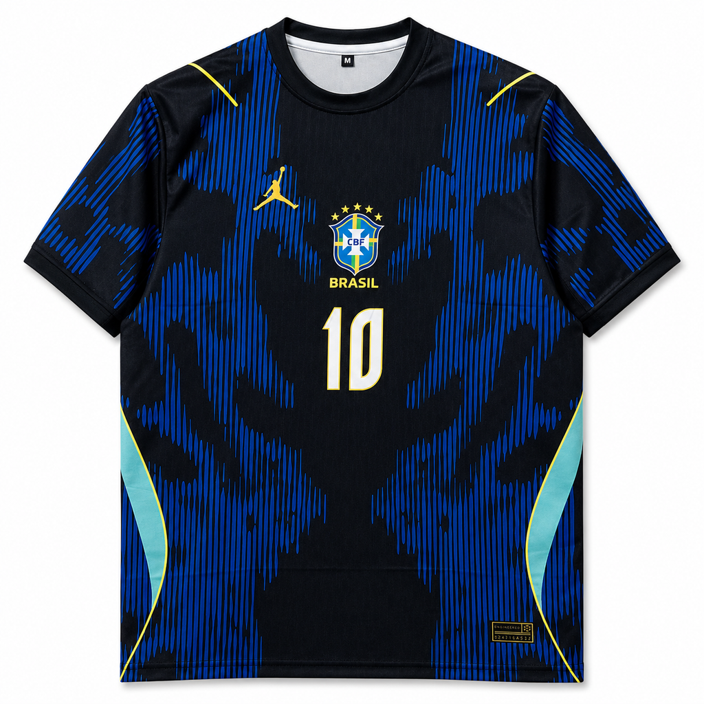 Neymar-10 Brazil 2026 World Cup Away Half Sleeve Jersey