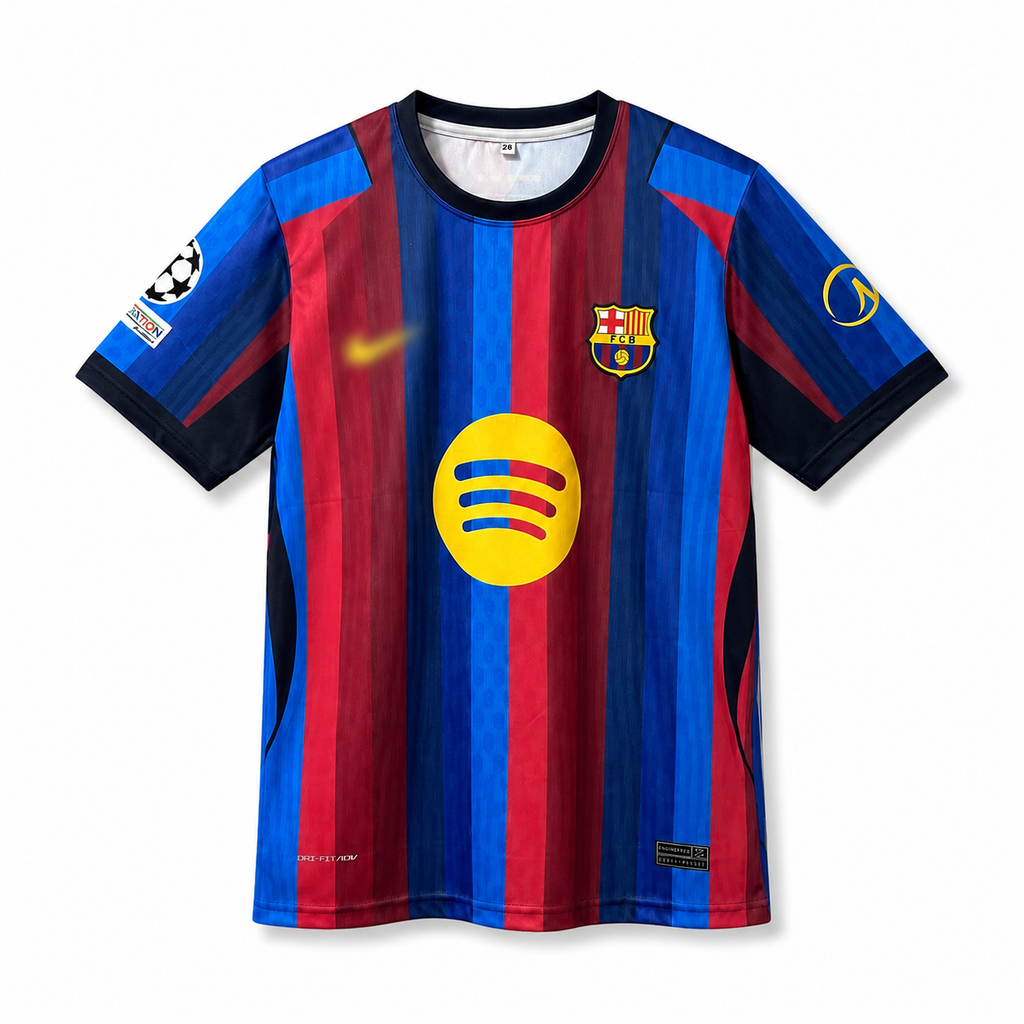 Lamine Yamal-10 FC Barcelona 2026/27 Home New Embroidery Logos