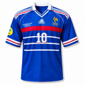 Zidane-10 France 1996/97 five sleeve with collar