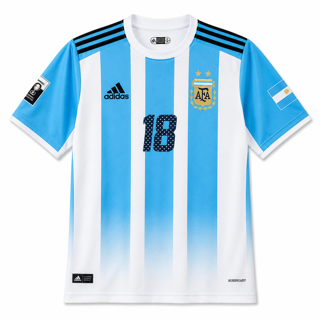 Messi-18 Argentina 2004/05 Five Sleeve Jersey