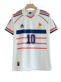 Zidane France 1998 Away Half Sleeve Embroidery Jersey