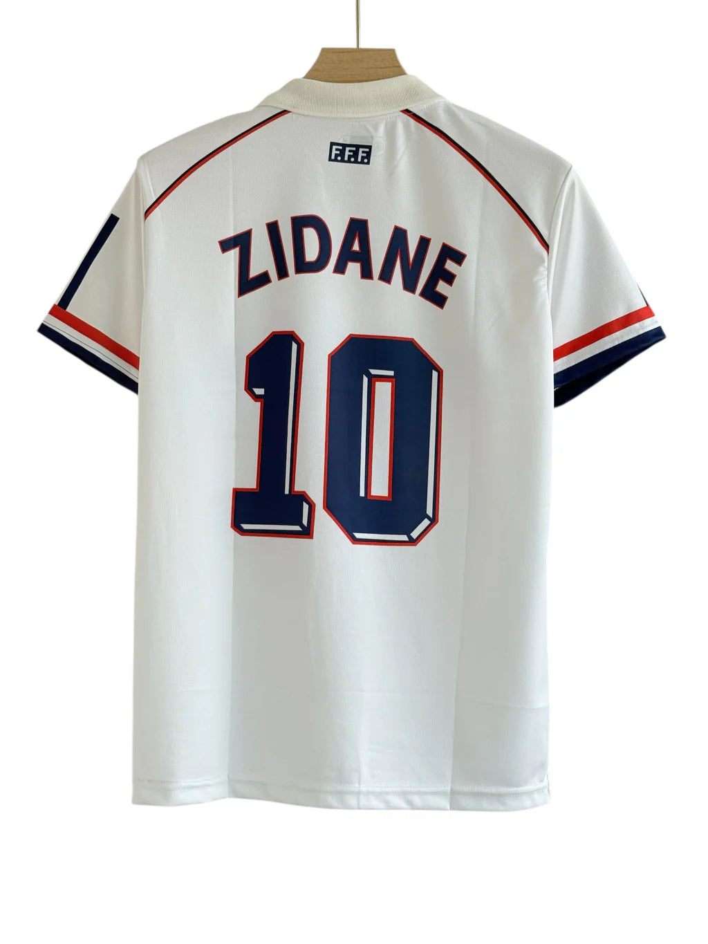 Zidane France 1998 Away Half Sleeve Embroidery Jersey