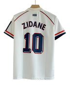Zidane France 1998 Away Half Sleeve Embroidery Jersey