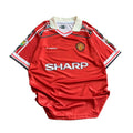 Beckham-07 Manchester United 1998/99 Half Sleeve Embroidery Jersey