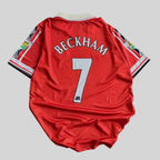 Beckham-07 Manchester United 1998/99 Half Sleeve Embroidery Jersey