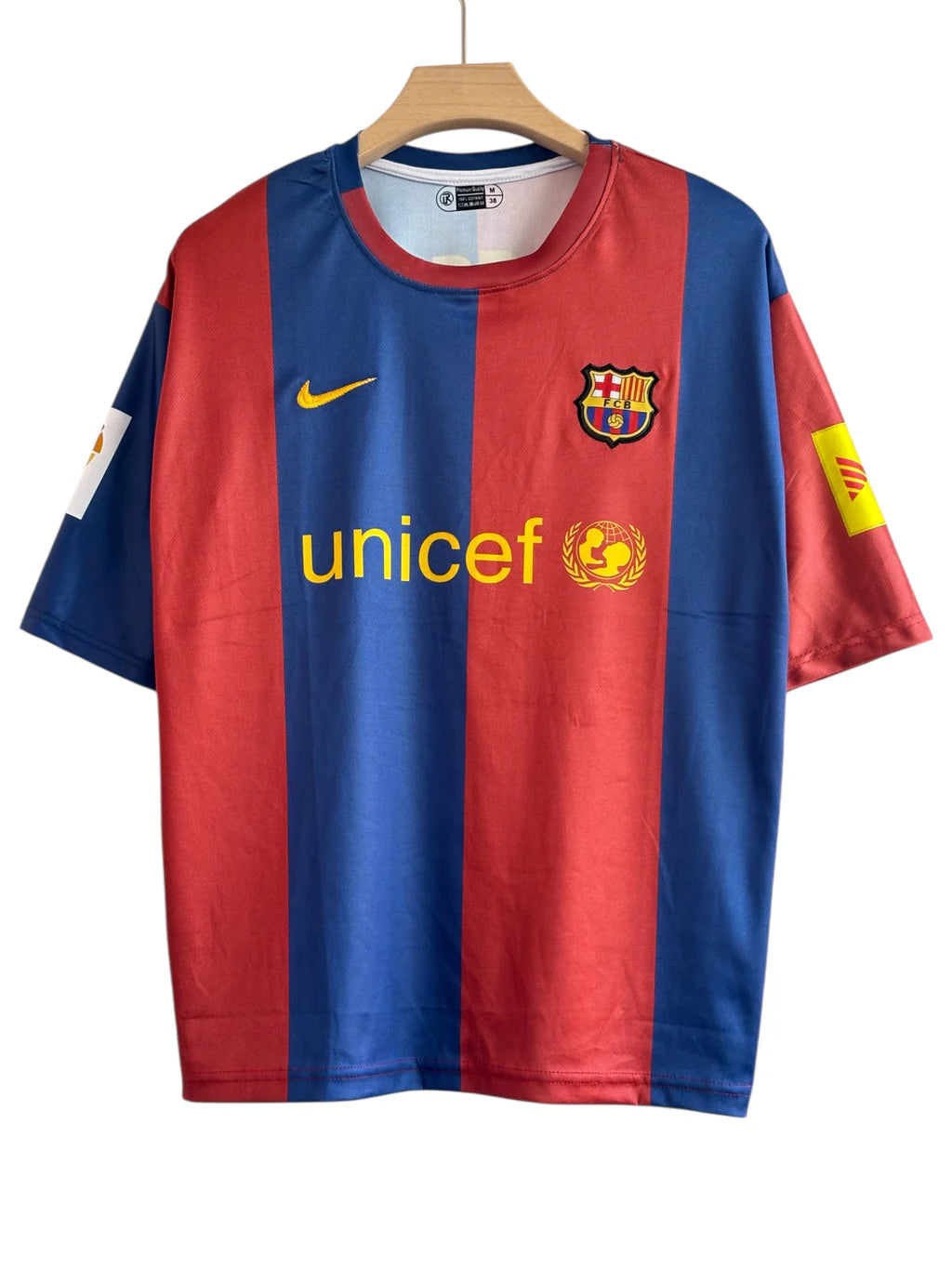 Messi-19 Barcelona 2006/07 Five Sleeve Embroidery Jersey